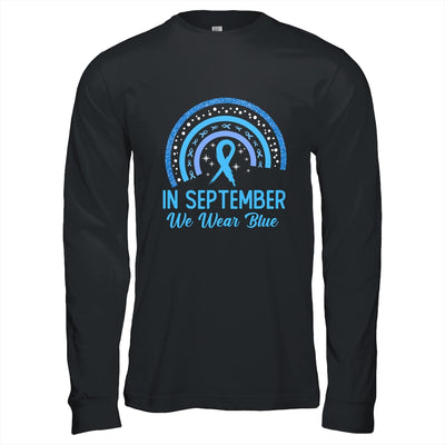 Prostate Cancer Awareness In September We Wear Blue Rainbow Shirt & Hoodie | teecentury