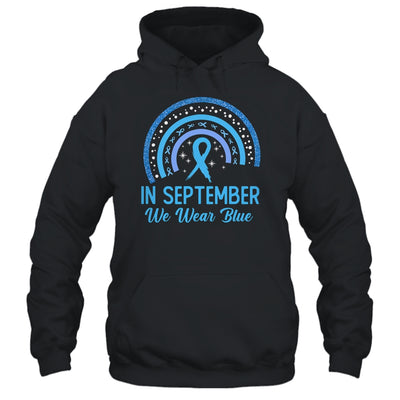 Prostate Cancer Awareness In September We Wear Blue Rainbow Shirt & Hoodie | teecentury