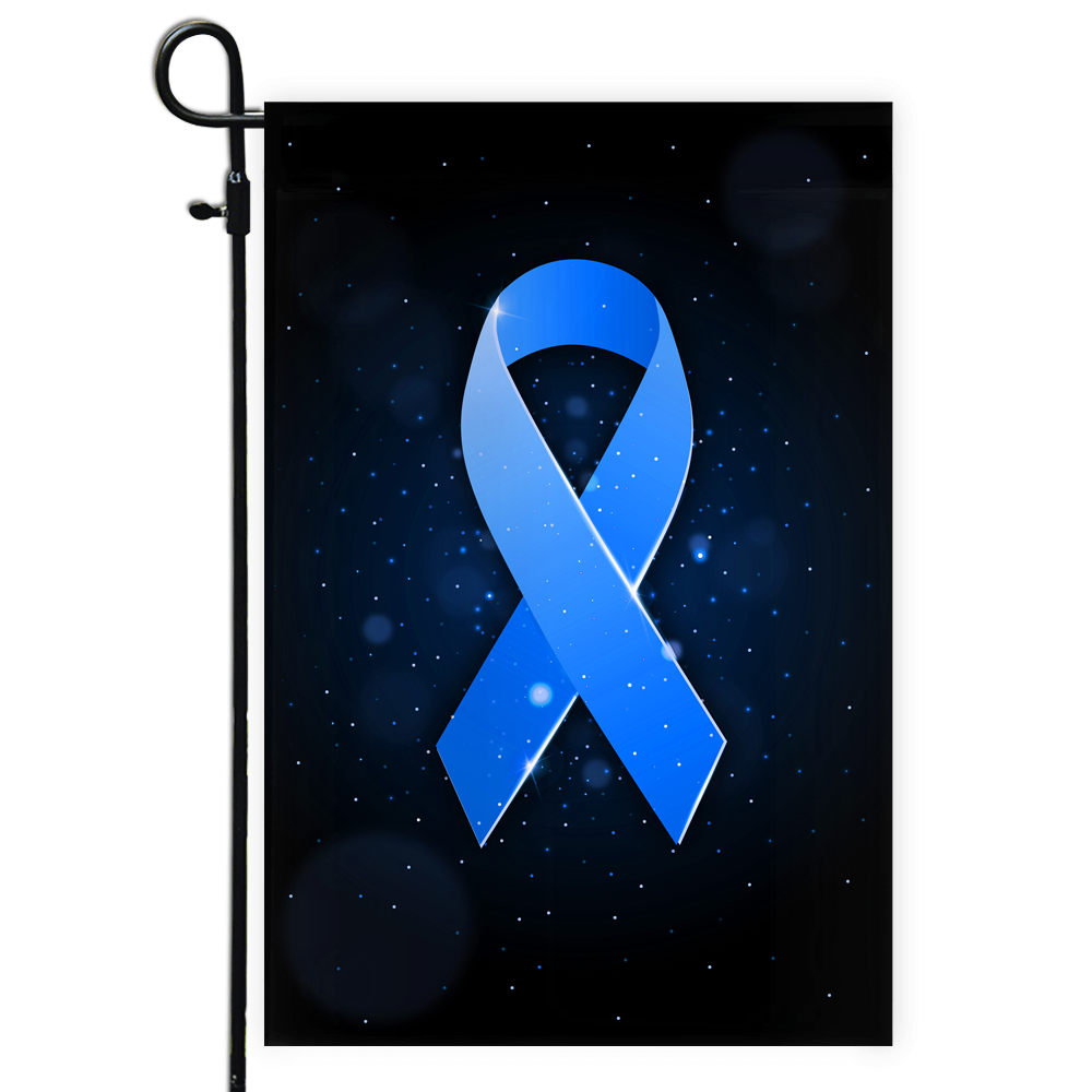 Prostate Cancer Colon Cancer Diabetes Awareness Flag Blue Ribbon Flag | Teecentury.com