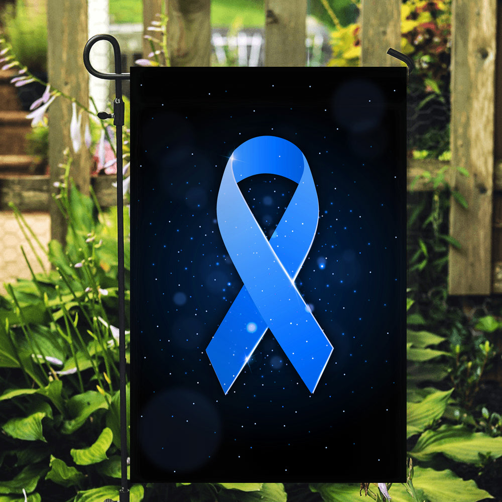 Prostate Cancer Colon Cancer Diabetes Awareness Flag Blue Ribbon Flag | Teecentury.com