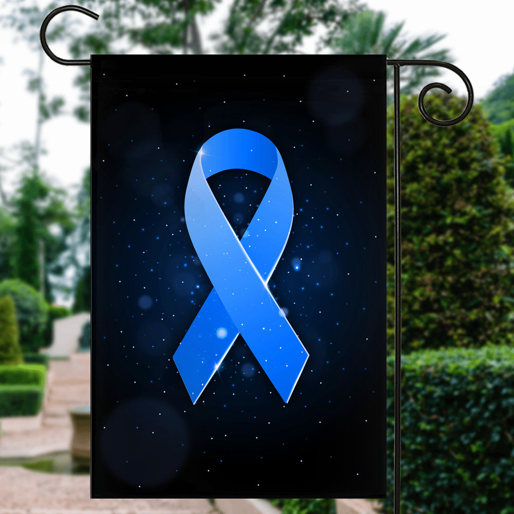 Prostate Cancer Colon Cancer Diabetes Awareness Flag Blue Ribbon Flag | Teecentury.com