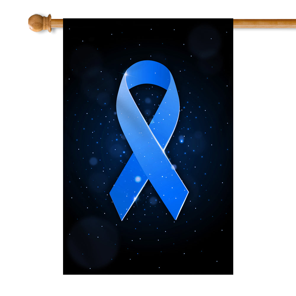 Prostate Cancer Colon Cancer Diabetes Awareness Flag Blue Ribbon Flag | Teecentury.com