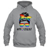 Proud Aunt Messy Bun LGBT Mom LGBT Gay Pride LGBTQ Rainbow Shirt & Tank Top | teecentury