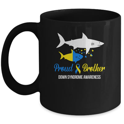Proud Brother World Down Syndrome Awareness Day Shark T21 Mug | teecentury