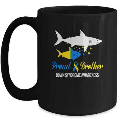 Proud Brother World Down Syndrome Awareness Day Shark T21 Mug | teecentury