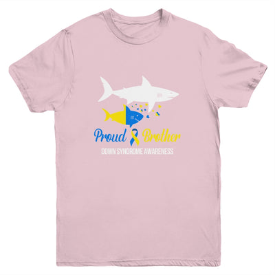 Proud Brother World Down Syndrome Awareness Day Shark T21 Youth Shirt | teecentury