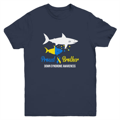 Proud Brother World Down Syndrome Awareness Day Shark T21 Youth Shirt | teecentury