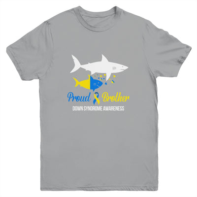 Proud Brother World Down Syndrome Awareness Day Shark T21 Youth Shirt | teecentury