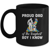 Proud Dad Of The Toughest Boy I Know Autism Awareness Mug Coffee Mug | Teecentury.com