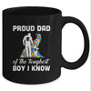 Proud Dad Of The Toughest Boy I Know Autism Awareness Mug Coffee Mug | Teecentury.com