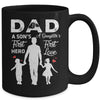 Proud Dad Of Twins Funny Fathers Day From Son Daughter Mug Coffee Mug | Teecentury.com