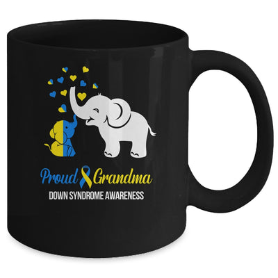 Proud Grandma World Down Syndrome Awareness Day Elephant T21 Mug | teecentury