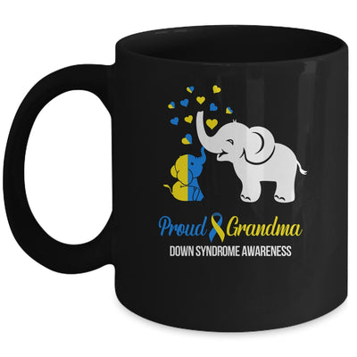 Proud Grandma World Down Syndrome Awareness Day Elephant T21 Mug | teecentury