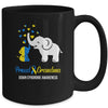 Proud Grandma World Down Syndrome Awareness Day Elephant T21 Mug | teecentury