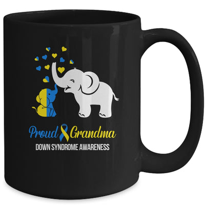 Proud Grandma World Down Syndrome Awareness Day Elephant T21 Mug | teecentury