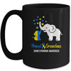 Proud Grandma World Down Syndrome Awareness Day Elephant T21 Mug | teecentury