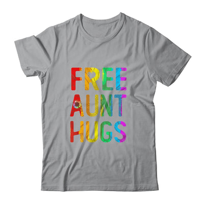 Proud LGBT Free Aunt Hugs LGBT Sunflower LGBT Gay Pride Shirt & Tank Top | teecentury