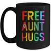 Proud LGBT Free Aunt Hugs LGBT Sunflower LGBT Gay Pride Mug | teecentury