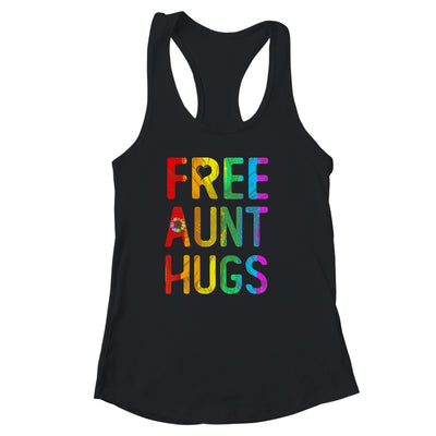 Proud LGBT Free Aunt Hugs LGBT Sunflower LGBT Gay Pride Shirt & Tank Top | teecentury