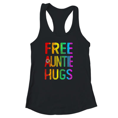 Proud LGBT Free Auntie Hugs LGBT Sunflower LGBT Gay Pride Shirt & Tank Top | teecentury