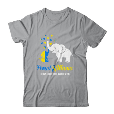 Proud Mama World Down Syndrome Awareness Day Elephant T21 Shirt & Hoodie | teecentury