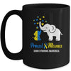 Proud Mama World Down Syndrome Awareness Day Elephant T21 Mug | teecentury