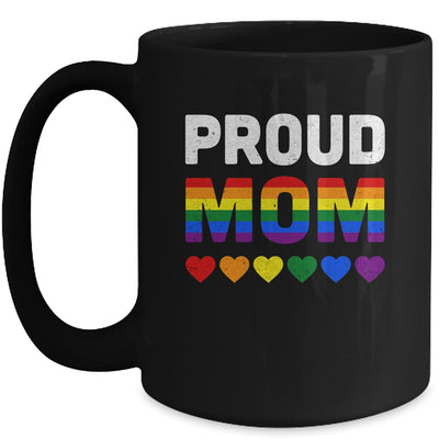 Proud Mom Lesbian LGBTQ Pride Month LGBT Mug Coffee Mug | Teecentury.com