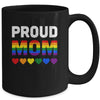 Proud Mom Lesbian LGBTQ Pride Month LGBT Mug Coffee Mug | Teecentury.com