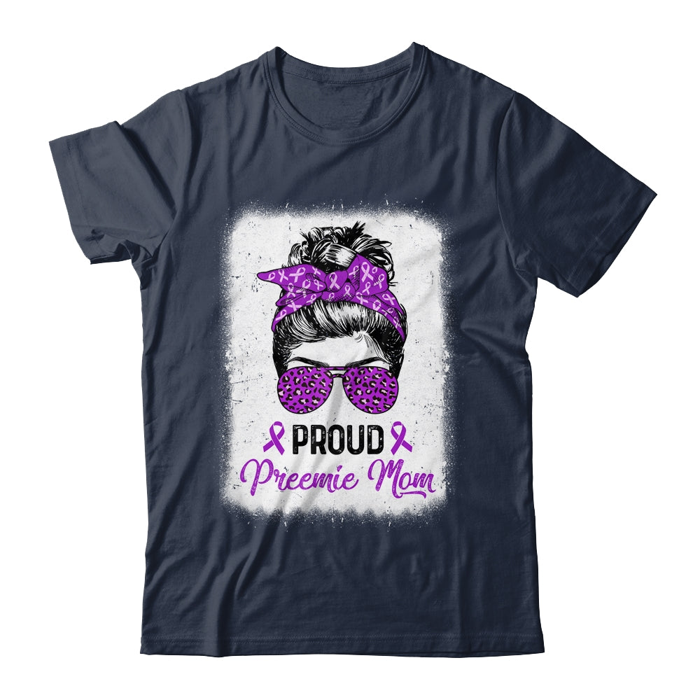 Proud Preemie Mom Messy Bun Prematurity Awareness T-Shirt & Hoodie | Teecentury.com