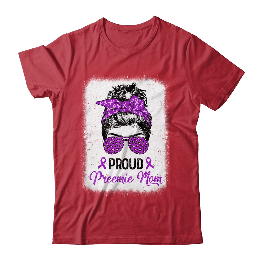 Proud Preemie Mom Messy Bun Prematurity Awareness T-Shirt & Hoodie | Teecentury.com