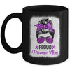 Proud Preemie Mom Messy Bun Prematurity Awareness Mug Coffee Mug | Teecentury.com