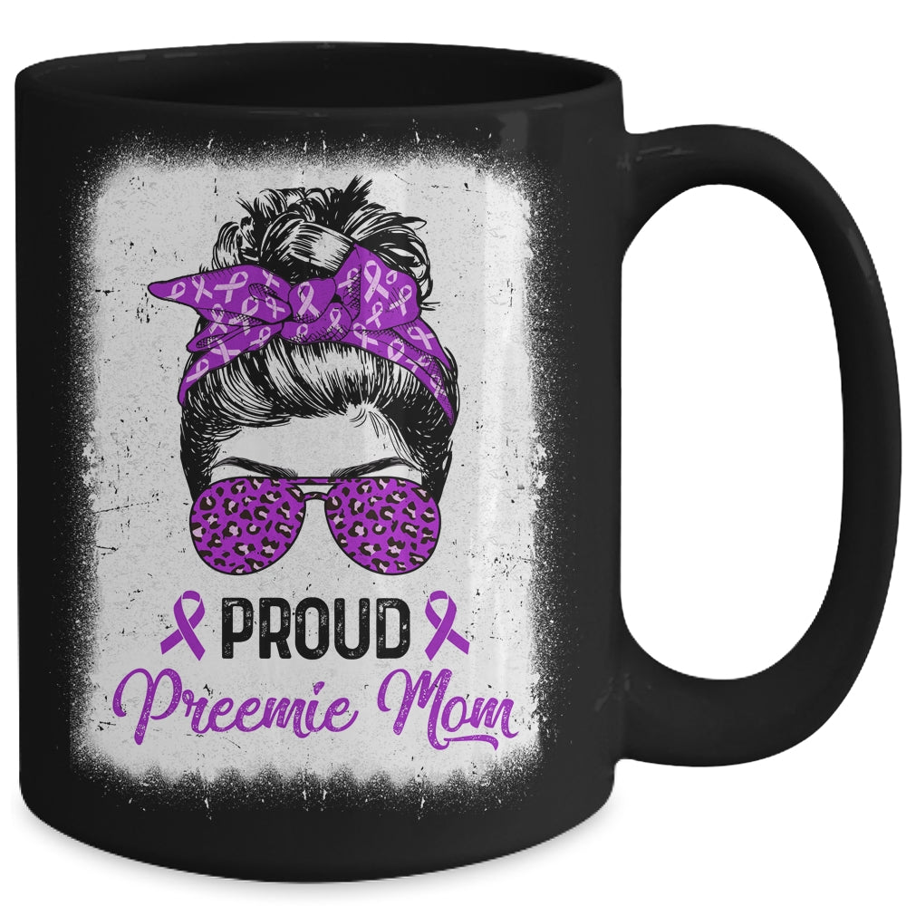 Proud Preemie Mom Messy Bun Prematurity Awareness Mug Coffee Mug | Teecentury.com