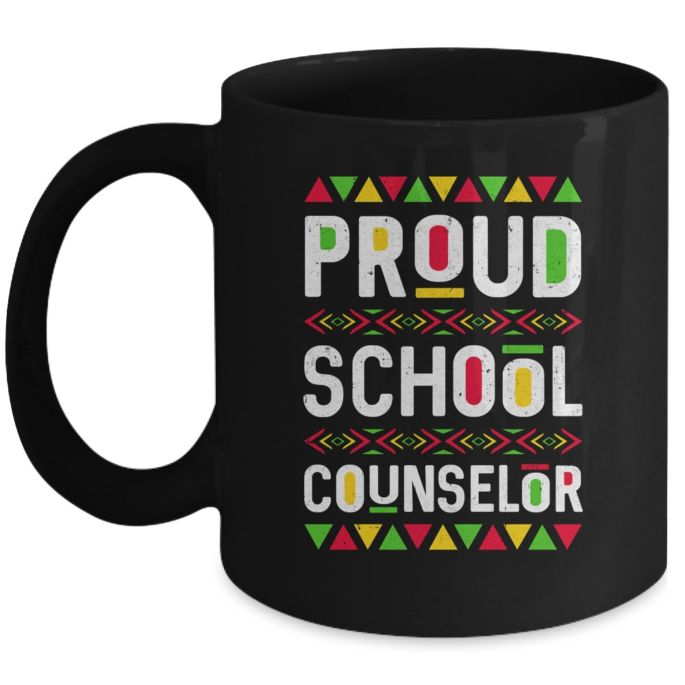 Proud School Counselor Africa Pride Black History Month Mug Coffee Mug | Teecentury.com