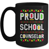 Proud School Counselor Africa Pride Black History Month Mug Coffee Mug | Teecentury.com