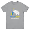 Proud Sister World Down Syndrome Awareness Day Elephant T21 Youth Shirt | teecentury