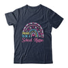 Proud To Be A School Pink Leopard Rainbow Stethoscope Nurs Shirt & Hoodie | teecentury