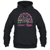 Proud To Be A School Pink Leopard Rainbow Stethoscope Nurs Shirt & Hoodie | teecentury