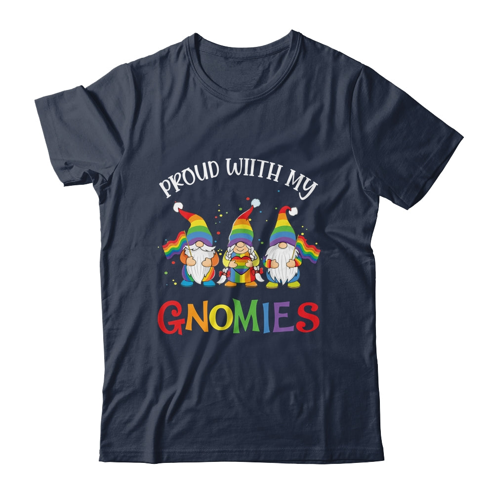 Proud With My Gnomies LGBTQ Gnomes Gay Pride Shirt & Tank Top | teecentury