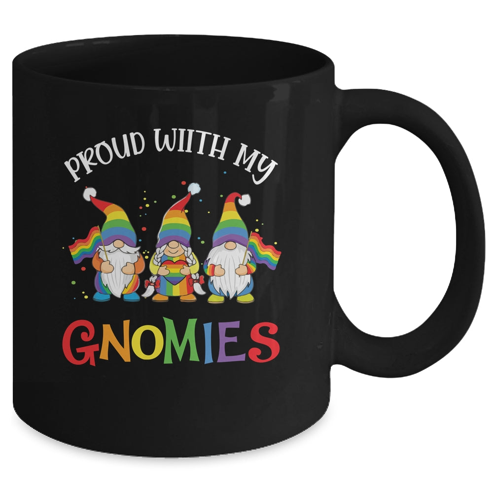 Proud With My Gnomies LGBTQ Gnomes Gay Pride Mug | teecentury