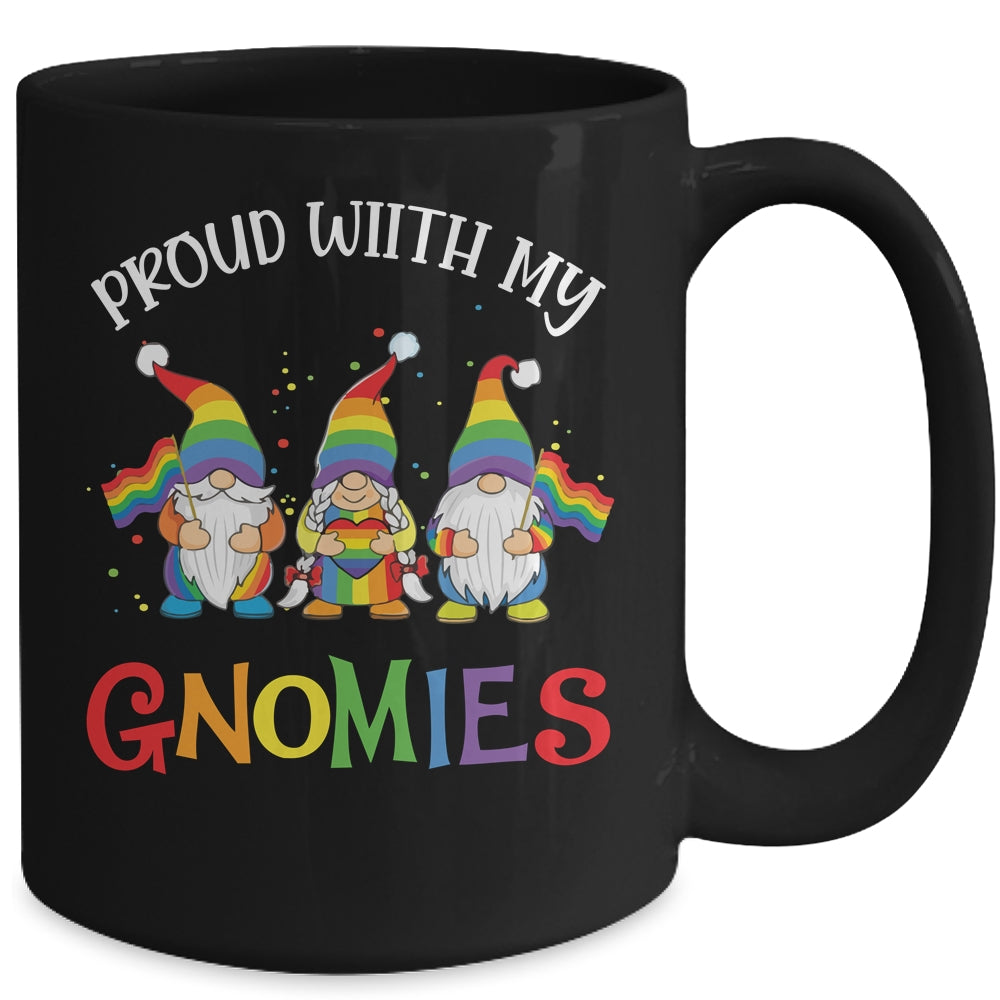 Proud With My Gnomies LGBTQ Gnomes Gay Pride Mug | teecentury