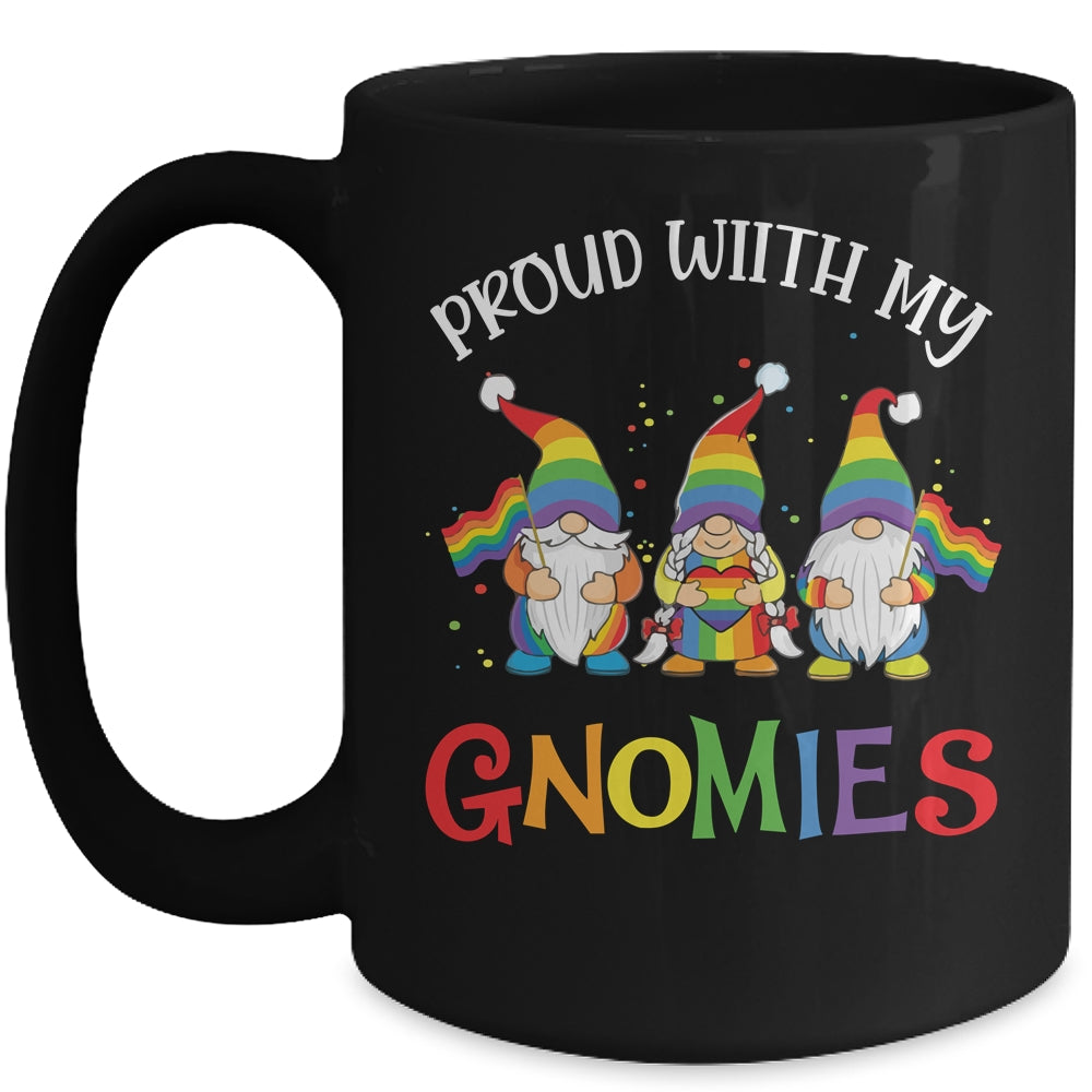 Proud With My Gnomies LGBTQ Gnomes Gay Pride Mug | teecentury