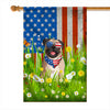 Pug American USA Flag 4th of July Dog Lover On Independence Day | teecentury
