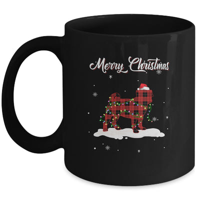 Pug Christmas Red Plaid Dog Lover Pajama Family Gift Mug Coffee Mug | Teecentury.com