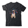 Pug Dog American USA Flag 4th of July Men women Lover Shirt & Tank Top | teecentury