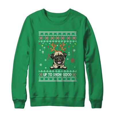 Pug Dog Reindeer Ugly Christmas Xmas T-Shirt & Sweatshirt | Teecentury.com