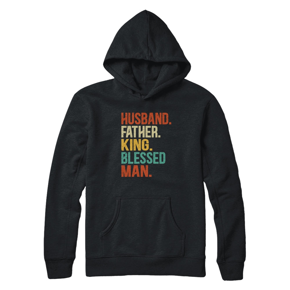 Husband Father King Blessed Man Pride Black Dad Gift T-Shirt & Hoodie | Teecentury.com