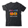 Pumpkin Gender Reveal Pink Or Blue Aunt Loves You T-Shirt & Hoodie | Teecentury.com