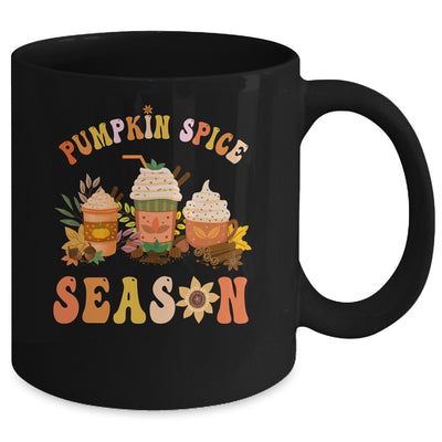 Pumpkin Spice Season Fall Autumn Spice Coffee Groovy Mug | teecentury