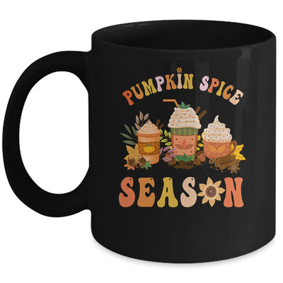 Pumpkin Spice Season Fall Autumn Spice Coffee Groovy Mug | teecentury
