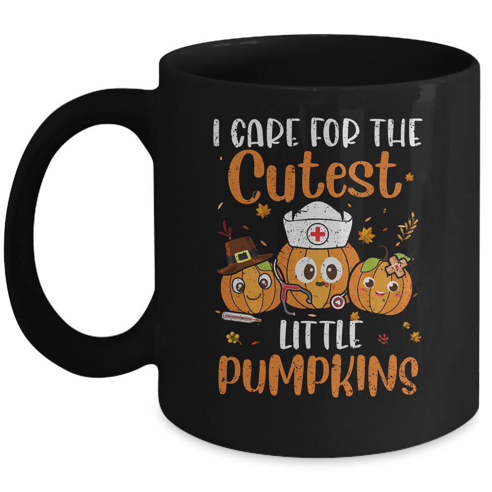 Pumpkins Nurse Halloween Scrub Top Fall Thanksgiving Women Mug | teecentury